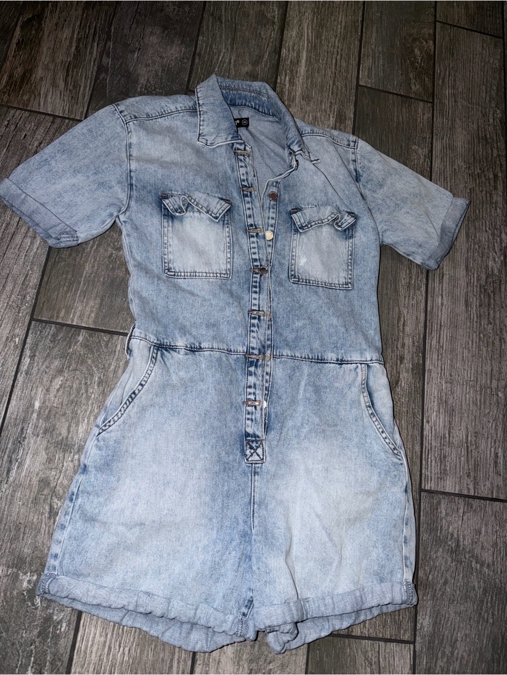 BLANKNYC Light Wash Denim Romper